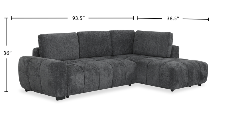 Sofa-lit double Moonlight de _ po en tissu avec coussins de dossier amovibles - minéral  