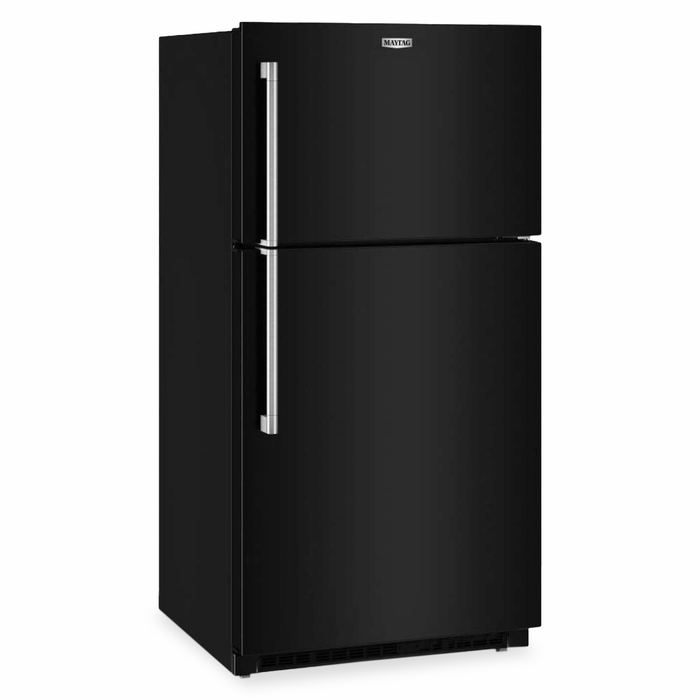 Réfrigérateur Maytag large de 21 pi3 et de 33 po à congélateur supérieur avec mode garage - noir - MRTX5121TB