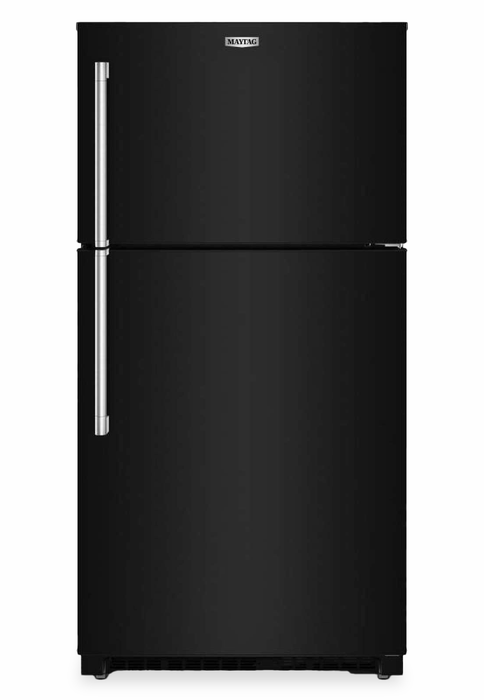 Réfrigérateur Maytag large de 21 pi3 et de 33 po à congélateur supérieur avec mode garage - noir - MRTX5121TB