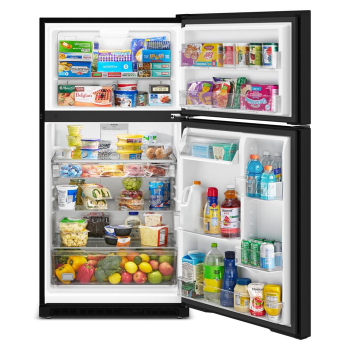 Réfrigérateur Maytag large de 21 pi3 et de 33 po à congélateur supérieur avec mode garage - noir - MRTX5121TB