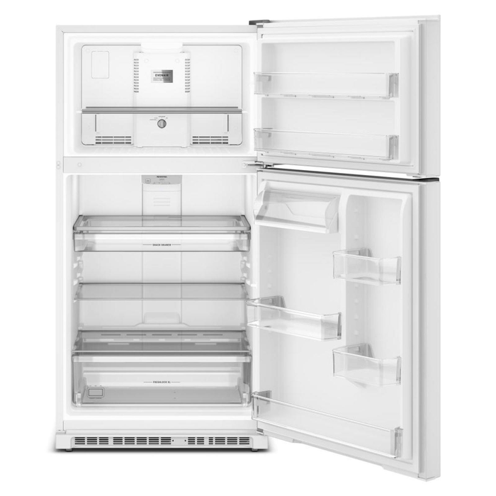 Réfrigérateur Maytag large de 21 pi3 et de 33 po à congélateur supérieur avec mode garage - blanc - MRTX5121TW