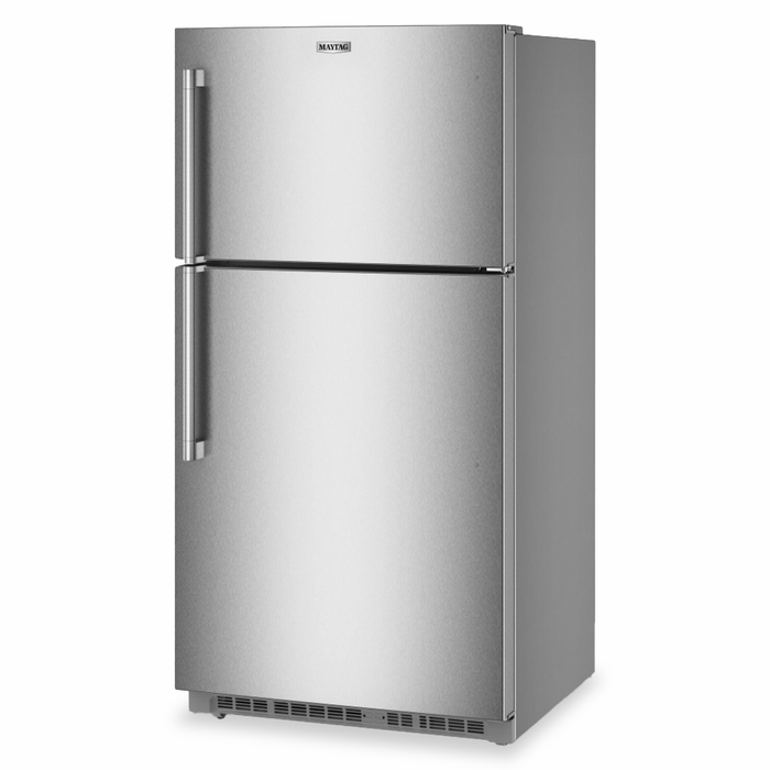 Réfrigérateur Maytag large de 21 pi3 et de 33 po à congélateur supérieur avec mode garage - acier inoxydable - MRTX5121TZ
