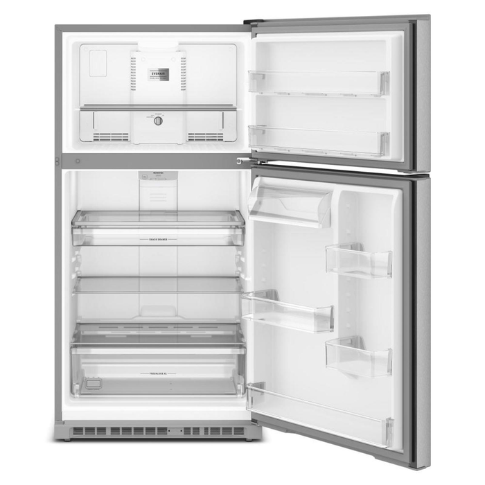 Réfrigérateur Maytag large de 21 pi3 et de 33 po à congélateur supérieur avec mode garage - acier inoxydable - MRTX5121TZ