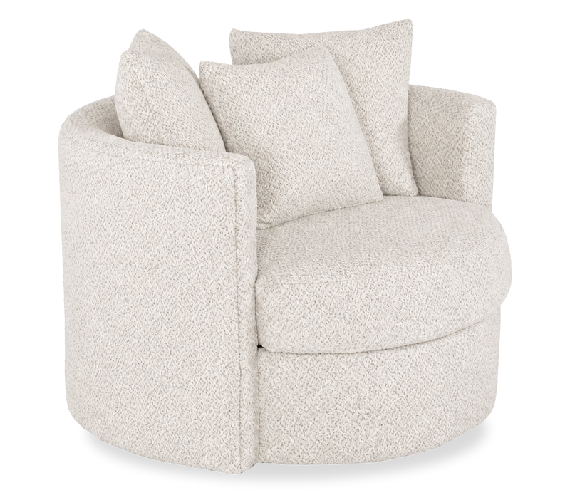  Fauteuil d’appoint pivotant personnalisable Nest de Sofa Lab de 42 po fabriqué au Canada en tissu - Teddy Riverrock