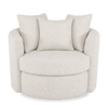Made in Canada Sofa Lab Customizable Nest 42" Fabric Swivel Accent Chair – Teddy Riverrock  | Fauteuil d’appoint pivotant personnalisable Nest de Sofa Lab de 42 po fabriqué au Canada en tissu - Teddy Riverrock