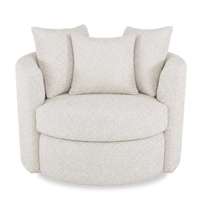  Fauteuil d’appoint pivotant personnalisable Nest de Sofa Lab de 42 po fabriqué au Canada en tissu - Teddy Riverrock