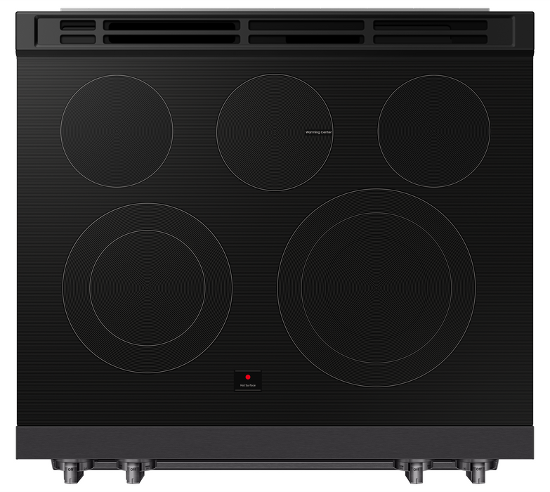 Cuisinière électrique encastrée Samsung de 6,3 pi3 avec friture à air Air Fry Max - acier inoxydable noir mat - NSE80H63SEAC