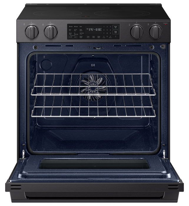 Cuisinière électrique encastrée Samsung de 6,3 pi3 avec friture à air Air Fry Max - acier inoxydable noir mat - NSE80H63SEAC