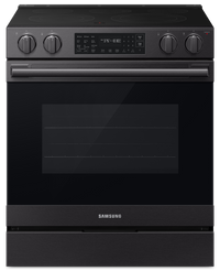 Cuisinière électrique encastrée Samsung de 6,3 pi3 avec friture à air Air Fry Max - acier inoxydable noir mat - NSE80H63SEAC