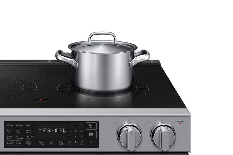 Cuisinière électrique encastrée Samsung de 6,3 pi3 avec friture à air Air Fry Max - acier inoxydable - NSE80H63SRAC