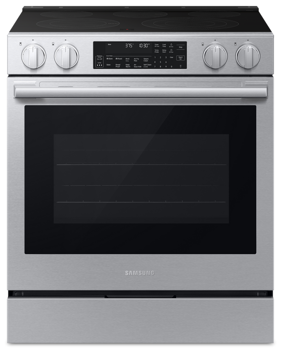 Cuisinière intelligente électrique encastrée Samsung de 6,3 pi3 avec friture à air - acier inoxydable - NSE90H63SRAC