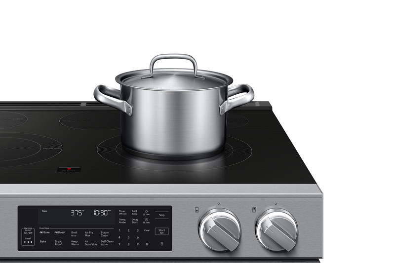 Cuisinière intelligente électrique encastrée Samsung de 6,3 pi3 avec friture à air - acier inoxydable - NSE90H63SRAC
