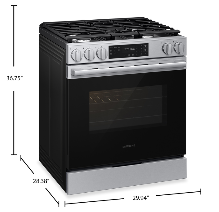 Cuisinière encastrée Samsung de 6,0 pi3 à convection avec friture à air Air Fry Max - acier inoxydable  - NSG70H60SRAA