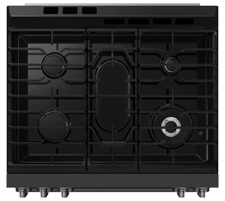 Cuisinière encastrée Samsung de 6 pi3 à convection véritable avec friture à air Air Fry Max - acier inoxydable noir mat - NSG80H60SEAA