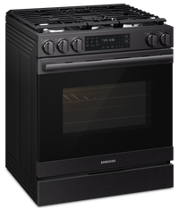  Cuisinière encastrée Samsung de 6 pi3 à convection véritable avec friture à air Air Fry Max - acier inoxydable noir mat - NSG80H60SEAA