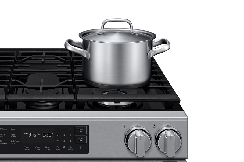 Cuisinière encastrée Samsung de 6 pi3 à convection véritable avec friture à air Air Fry Max - acier inoxydable - NSG80H60SRAA 
