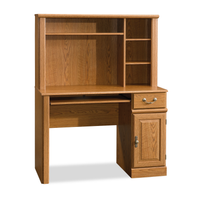 Bureau Orchard Hills de 42,6 po avec crédence et rangement - chêne Carolina