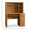 Orchard Hills 42.6" Desk with Hutch and Storage – Carolina Oak | Bureau Orchard Hills de 42,6 po avec crédence et rangement - chêne Carolina