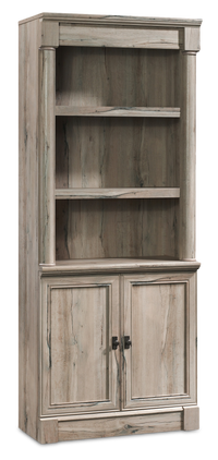 Bibliothèque traditionnelle Palladia de 29,37 po avec armoire de rangement - chêne fendu