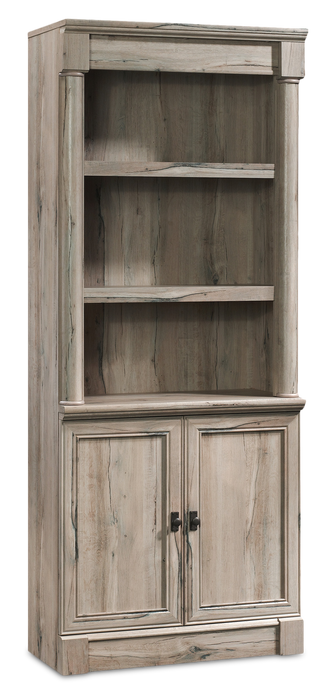 Bibliothèque traditionnelle Palladia de 29,37 po avec armoire de rangement - chêne fendu