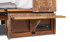 Parker Cabinet Bed with Pocket Coil Memory Foam Mattress, Weathered Brown - Queen Size | Armoire-lit Parker avec matelas en mousse à mémoire de forme à ressorts ensachés, brun vieilli - format grand lit