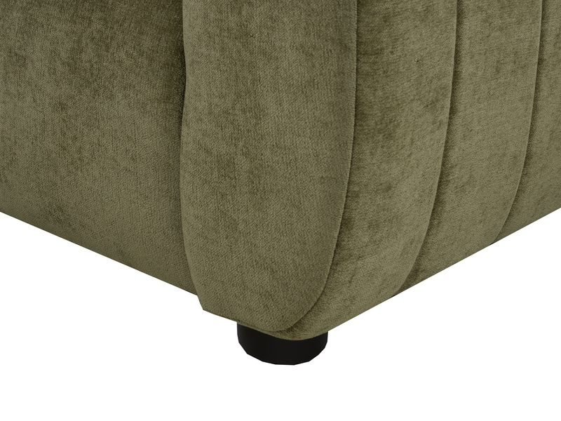 Fauteuil Pebble de 45 po fabriqué au Canada en tissu - vert
