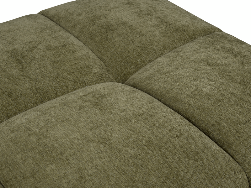 Pouf Pebble de 42 po fabriqué au Canada en tissu - vert
