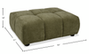 Made in Canada Pebble 42" Fabric Ottoman - Green | Pouf Pebble de 42 po fabriqué au Canada en tissu - vert