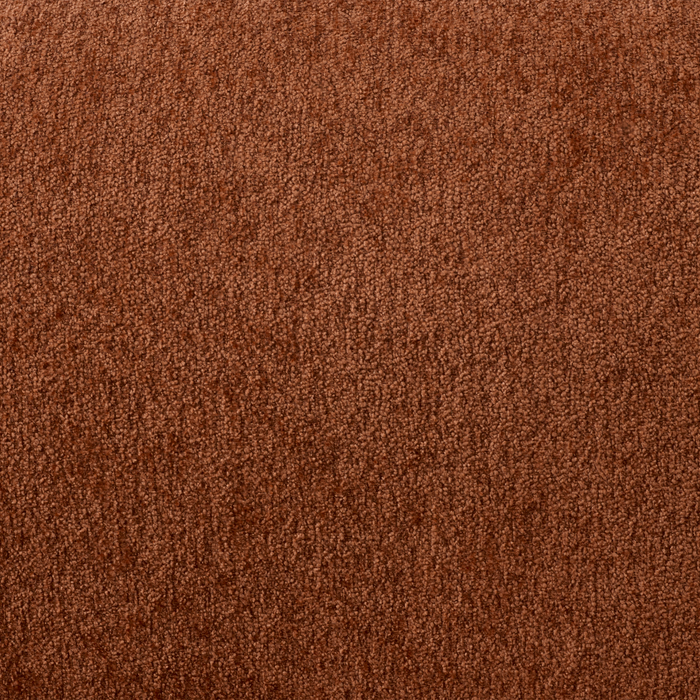 Sofa Pebble de 96 po fabriqué au Canada en tissu avec coussins décoratifs assortis - orange