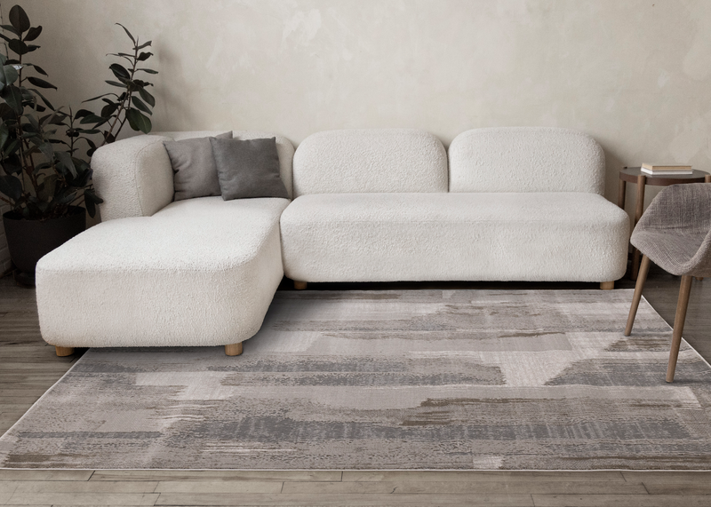 Carpette Peyton taupe vieilli - 7 pi 10 po x 10 pi