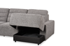 Shaquille O’Neal Home Prestige 4-Piece Sectional with Power Sliding and Storage Chaise – Grey | Sofa sectionnel Prestige de Shaquille O’Neal Home 4 pièces avec coulissement électrique et fauteuil long de rangement - gris