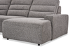 Shaquille O’Neal Home Prestige 4-Piece Sectional with Power Sliding and Storage Chaise – Grey | Sofa sectionnel Prestige de Shaquille O’Neal Home 4 pièces avec coulissement électrique et fauteuil long de rangement - gris