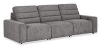  Sofa sectionnel Prestige de Shaquille O’Neal Home 3 pièces avec inclinaison électrique - gris