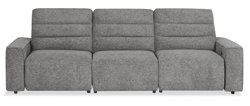 Sofa sectionnel Prestige de Shaquille O’Neal Home 3 pièces avec inclinaison électrique - gris