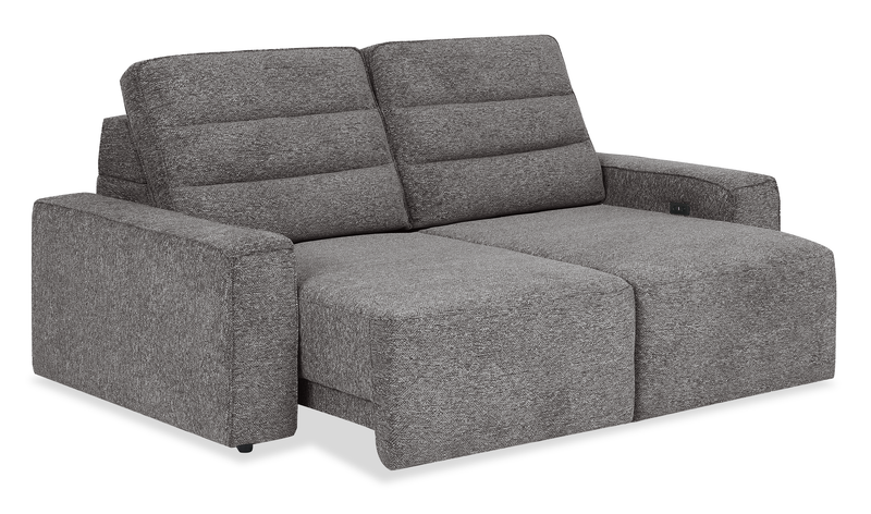 Sofa-lit sectionnel Prestige de Shaquille O’Neal Home avec coulissement électrique - gris