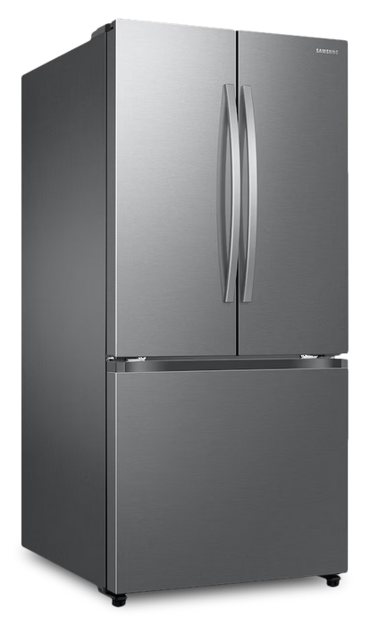 Réfrigérateur à 3 portes Bespoke de Samsung de 25 pi3 et de 33 po à portes françaises avec IA - acier inoxydable - RF25C5A01SRAA