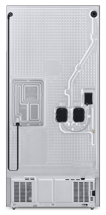 Réfrigérateur à 3 portes Bespoke de Samsung de 25 pi3 et de 33 po à portes françaises avec IA - acier inoxydable - RF25C5A01SRAA