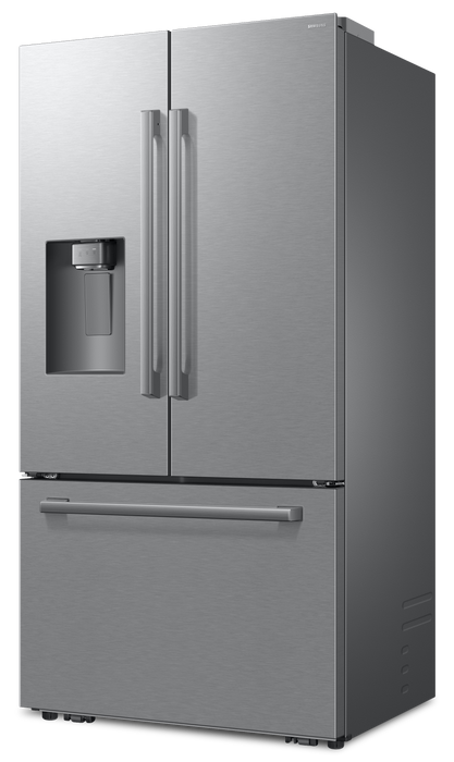Réfrigérateur Bespoke de Samsung de 24 pi3 et de 35,8 po de profondeur comptoir à portes françaises – acier inoxydable - RF70H25HERAA
