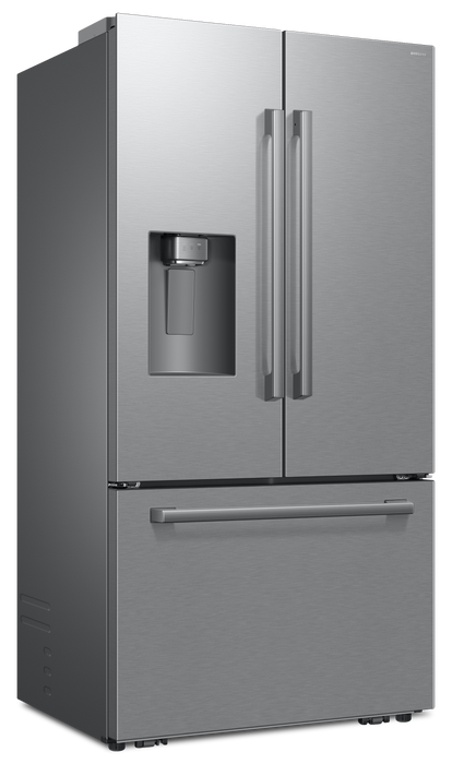 Réfrigérateur Bespoke de Samsung de 24 pi3 et de 35,8 po de profondeur comptoir à portes françaises – acier inoxydable - RF70H25HERAA