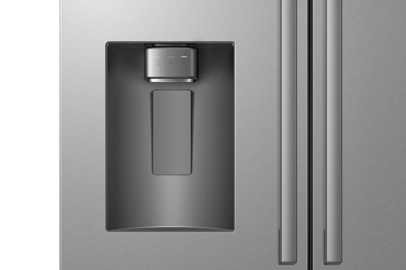 Réfrigérateur Bespoke de Samsung de 24 pi3 et de 35,8 po de profondeur comptoir à portes françaises – acier inoxydable - RF70H25HERAA