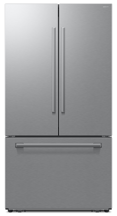 Réfrigérateur Bespoke de Samsung de 24 pi3 et de 36 po de profondeur comptoir à portes françaises avec IA – acier inoxydable - RF70H25KERAA