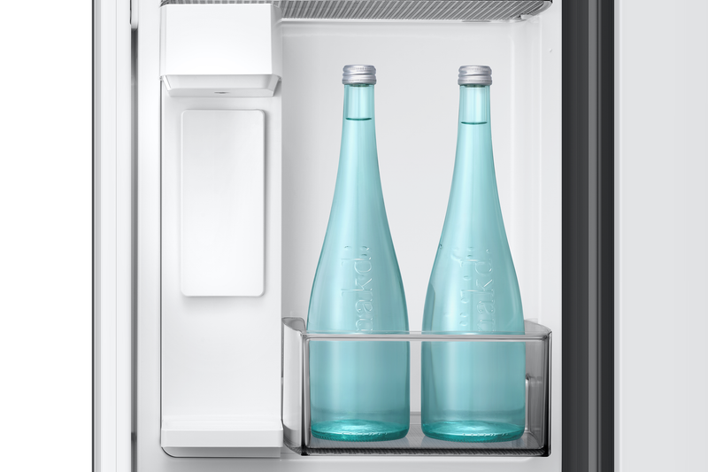 Réfrigérateur Bespoke de Samsung de 24 pi3 et de 36 po de profondeur comptoir à portes françaises avec IA – acier inoxydable - RF70H25KERAA
