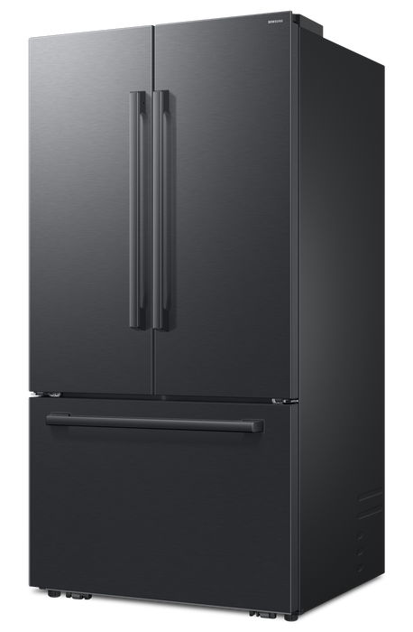 Réfrigérateur à 3 portes Bespoke de Samsung de 29 pi3 et de 35,88 po à portes françaises avec IA - noir mat - RF70H30KEEAA