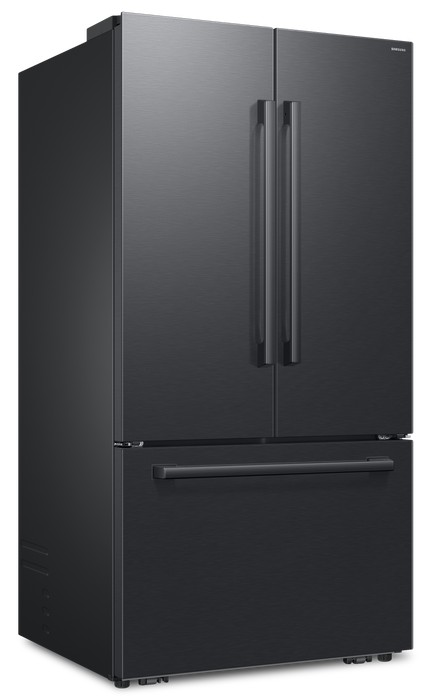 Réfrigérateur à 3 portes Bespoke de Samsung de 29 pi3 et de 35,88 po à portes françaises avec IA - noir mat - RF70H30KEEAA