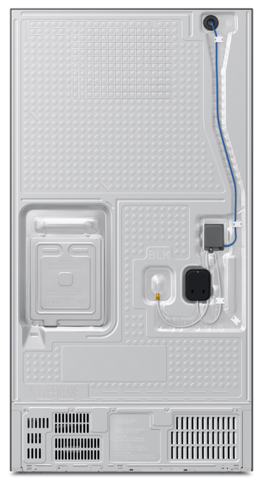 Réfrigérateur à 3 portes Bespoke de Samsung de 29 pi3 et de 35,88 po à portes françaises avec IA - noir mat - RF70H30KEEAA