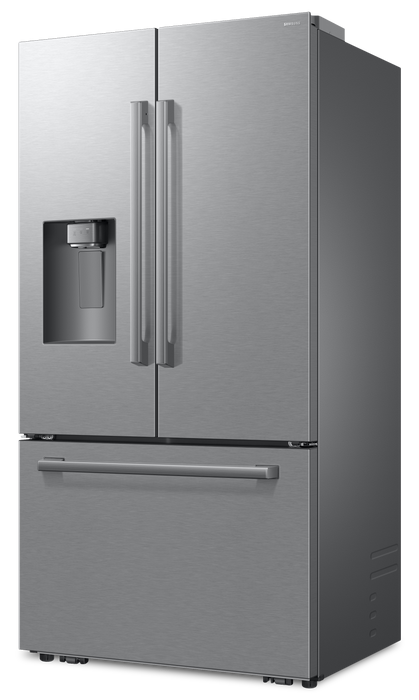 Réfrigérateur à 3 portes Bespoke de Samsung de 29 pi3 et de 35,88 po à portes françaises avec IA - argenté - RF70H30HERAA