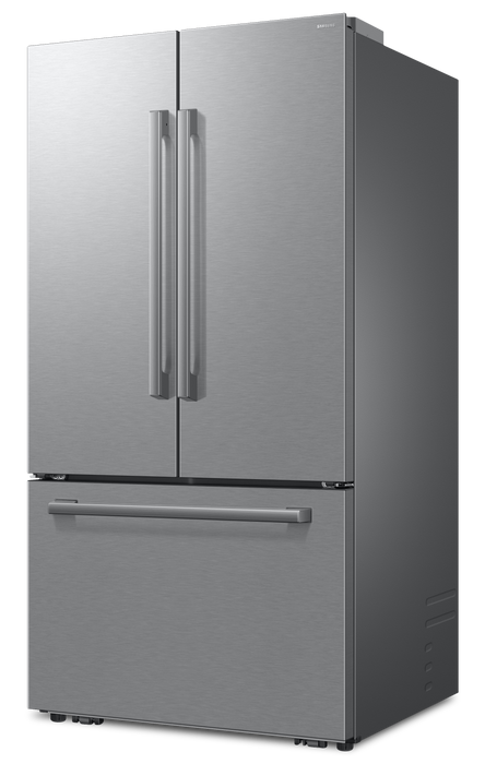 Réfrigérateur à 3 portes Bespoke de Samsung de 29 pi3 et de 35,88 po à portes françaises avec IA - acier inoxydable - RF70H30KERAA