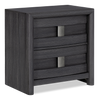 Rocco Bedside 2-Drawer Nightstand with Built-In Charging Port, 25"W x 26"H - Dark Grey | Table de nuit Rocco de 25 po (L) x 26 po (H) à 2 tiroirs avec port de recharge intégré - gris foncé