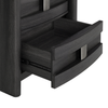 Rocco Bedside 2-Drawer Nightstand with Built-In Charging Port, 25"W x 26"H - Dark Grey | Table de nuit Rocco de 25 po (L) x 26 po (H) à 2 tiroirs avec port de recharge intégré - gris foncé