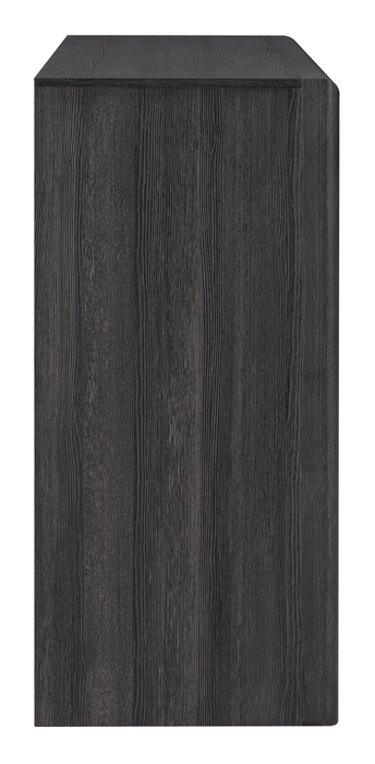 Commode de chambre à coucher Rocco de 62 po (L) x 37 po (H) à 6 tiroirs - gris foncé